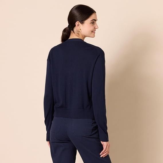 Navy Blue Button-Up Cardigan image 4